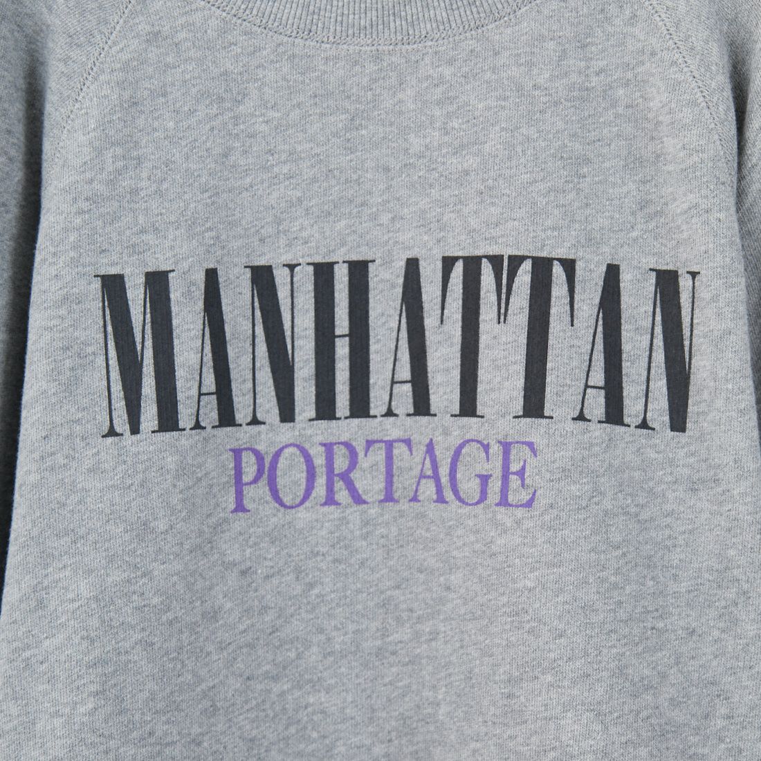 MANHATTAN PORTAGE [マンハッタンポーテージ] 別注 ロゴプリント カットオフスウェット [25FWMP-INL016-JF] H.GRAY