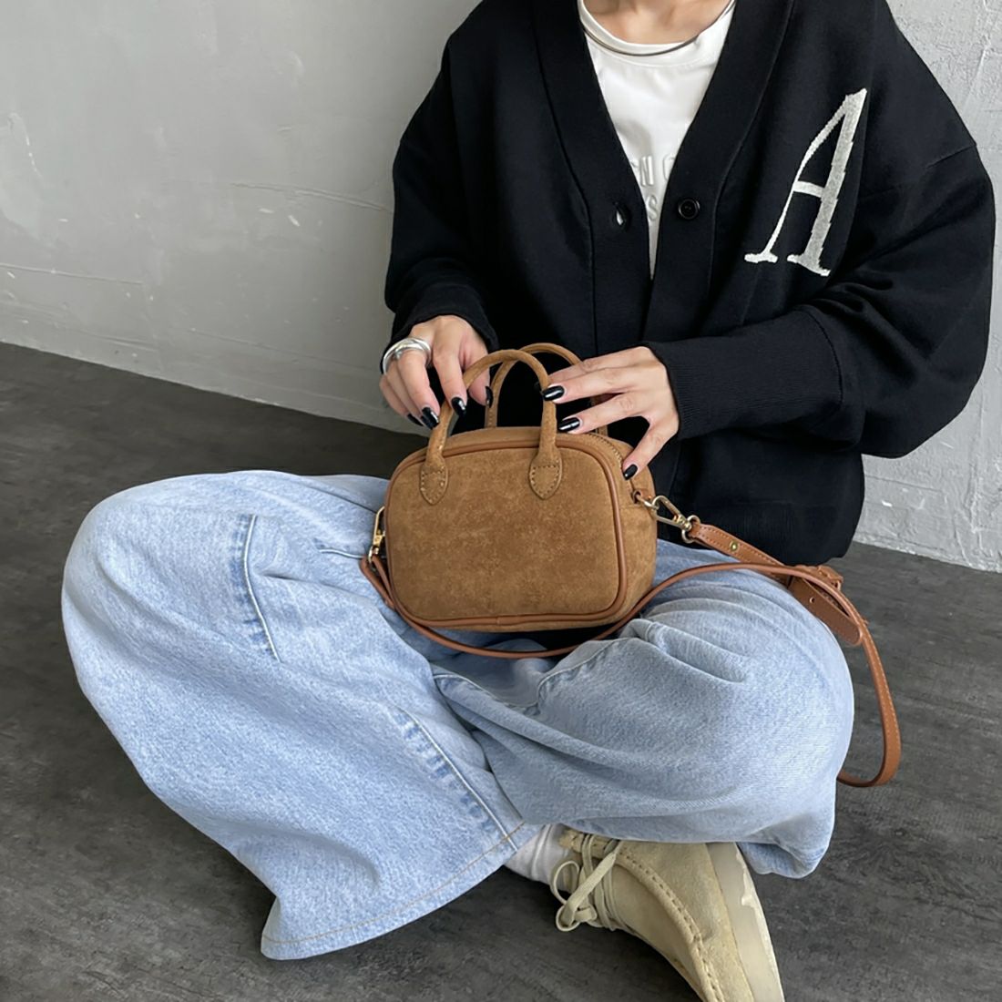 ショルダーバッグ・ポシェット Etresu Valens Shoulder Bag ( 3 color) ショルダーバッグ バッグ leather big belt shoulder bag／PU太