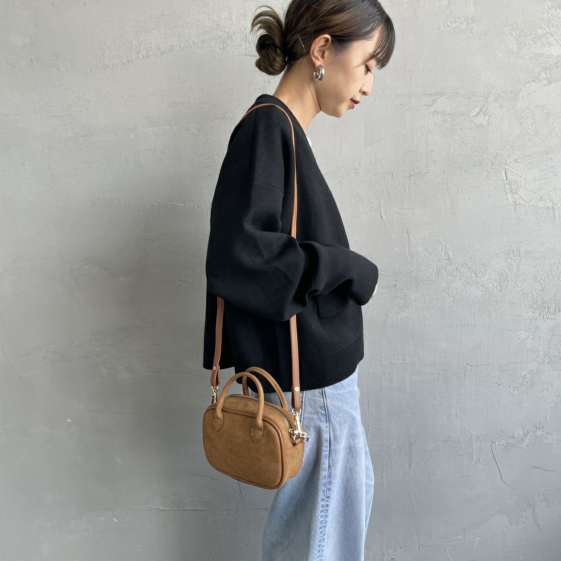 VELETTO [ヴェレット] スクエアショルダーバッグ [CE-24072-SUPU] CAMEL