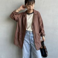 28 BROWN&&モデル身長：150cm 着用サイズ：F&&