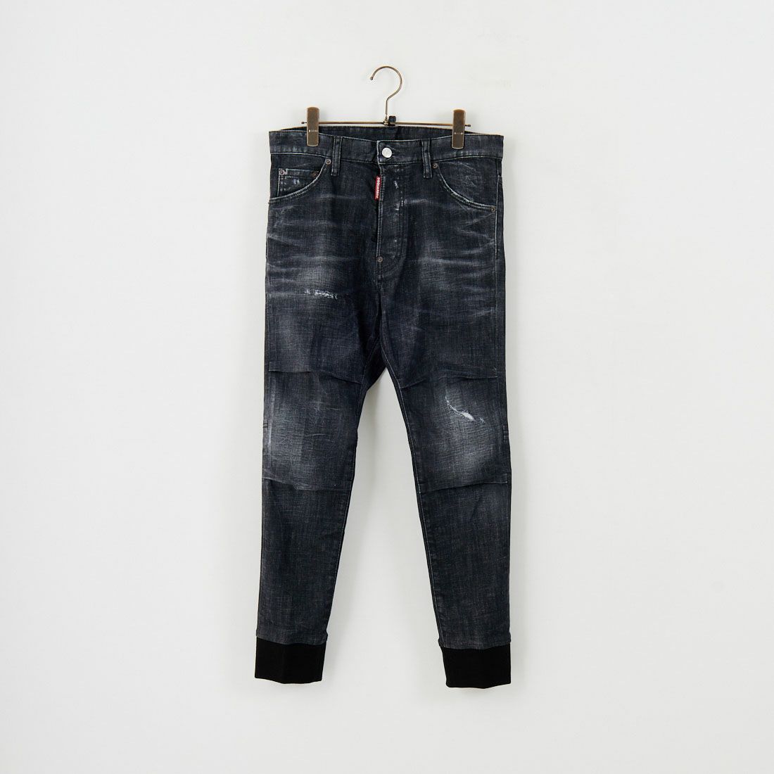 Dsquared2 [ディースクエアード] トラックデニムパンツ [74KB1080-30357] 900 BLACK