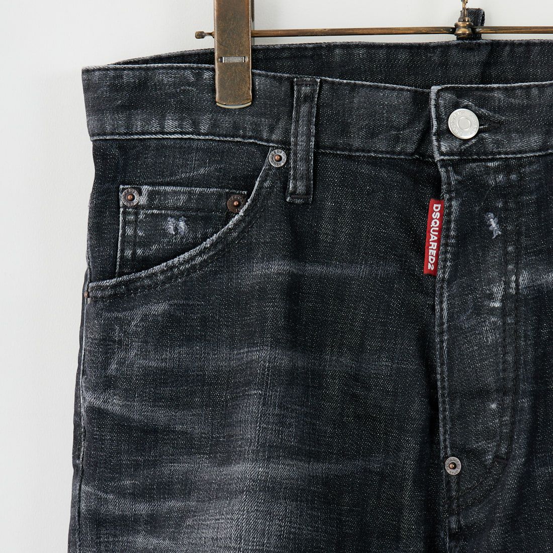 Dsquared2 [ディースクエアード] トラックデニムパンツ [74KB1080-30357] 900 BLACK