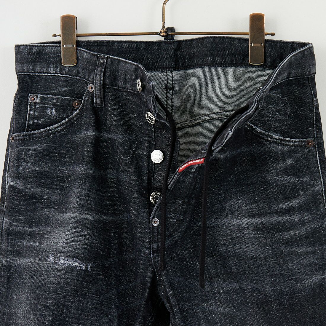 Dsquared2 [ディースクエアード] トラックデニムパンツ [74KB1080-30357] 900 BLACK