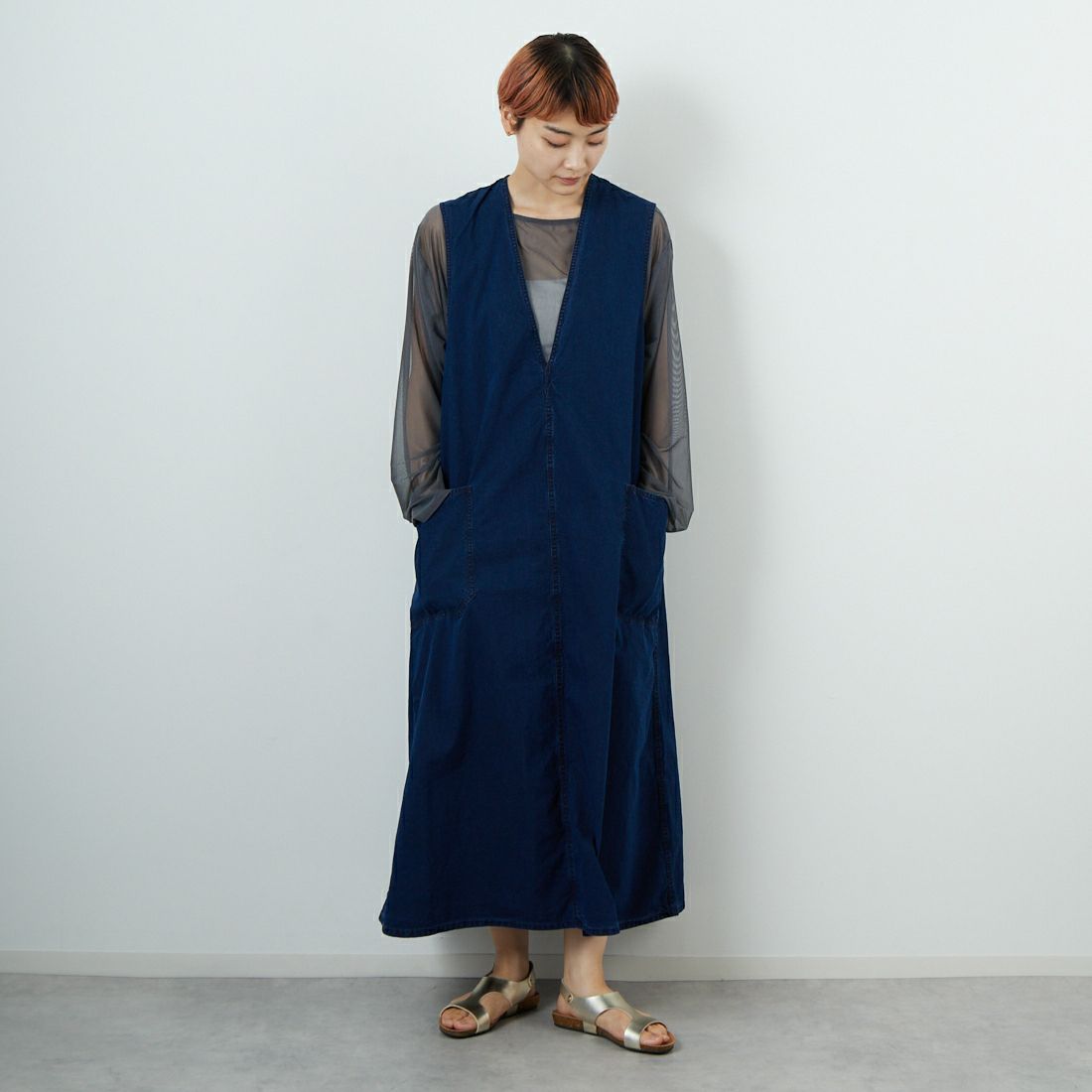 ID INDIGO&&モデル身長：160cm 着用サイズ：WS&&