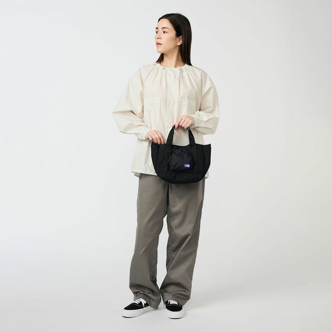 THE NORTH FACE PURPLE LABEL [ザ ノースフェイス パープルレーベル] コーデュラナイロン ショルダートートバッグ [N25FU081] K BLACK