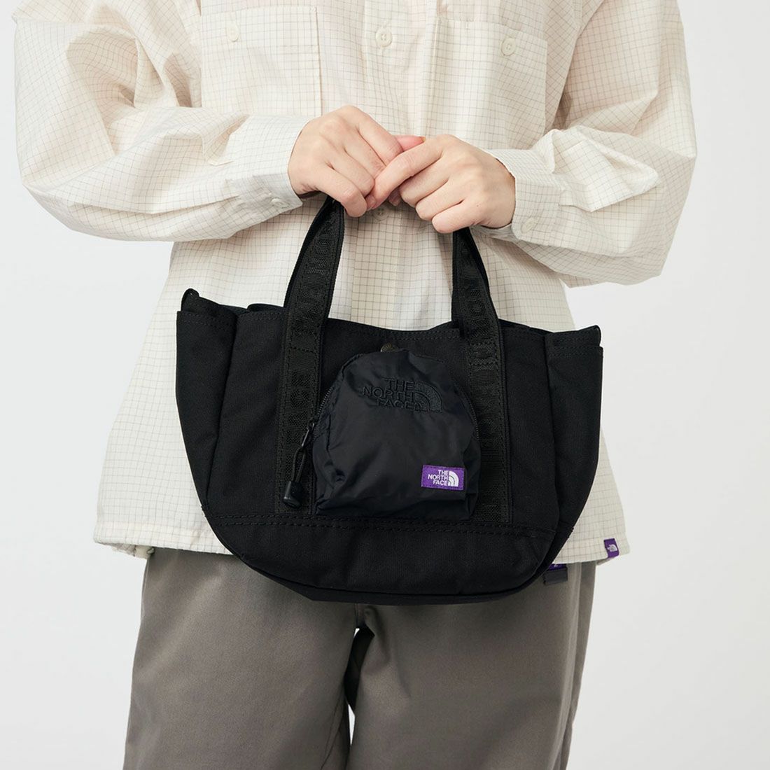 THE NORTH FACE PURPLE LABEL [ザ ノースフェイス パープルレーベル] コーデュラナイロン ショルダートートバッグ [N25FU081] K BLACK