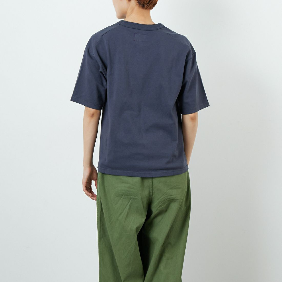 THE NORTH FACE PURPLE LABEL [ザ ノースフェイス パープルレーベル] 8オンスフィールドポケットTシャツ [N25FT064] AH ASPHALT &&モデル身長：160cm 着用サイズ：WS&&