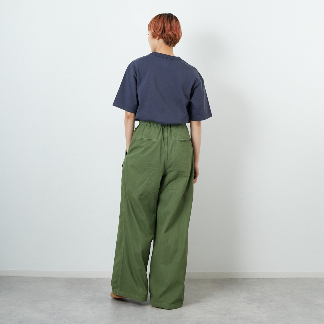 THE NORTH FACE PURPLE LABEL [ザ ノースフェイス パープルレーベル] 8オンスフィールドポケットTシャツ [N25FT064] AH ASPHALT &&モデル身長：160cm 着用サイズ：WS&&