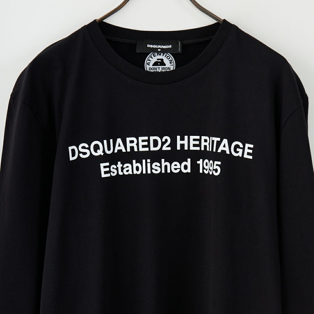 Dsquared2 [ディースクエアード] レギュラーフィットロングスリーブTシャツ [74GD1480-20020] 900 BLACK