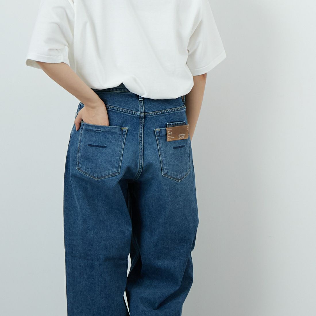 YANUK [ヤヌーク] ルーズバギー KATE [57152082] OUB &&モデル身長：160cm 着用サイズ：24&&