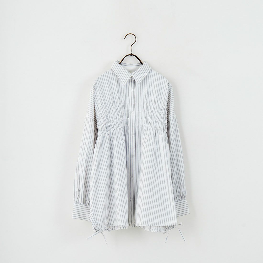 Jf Ready Made [ジェイエフレディメイド] シャーリングデザインシャツ [3104303] 047 ｵﾌ/ｸﾞﾚ