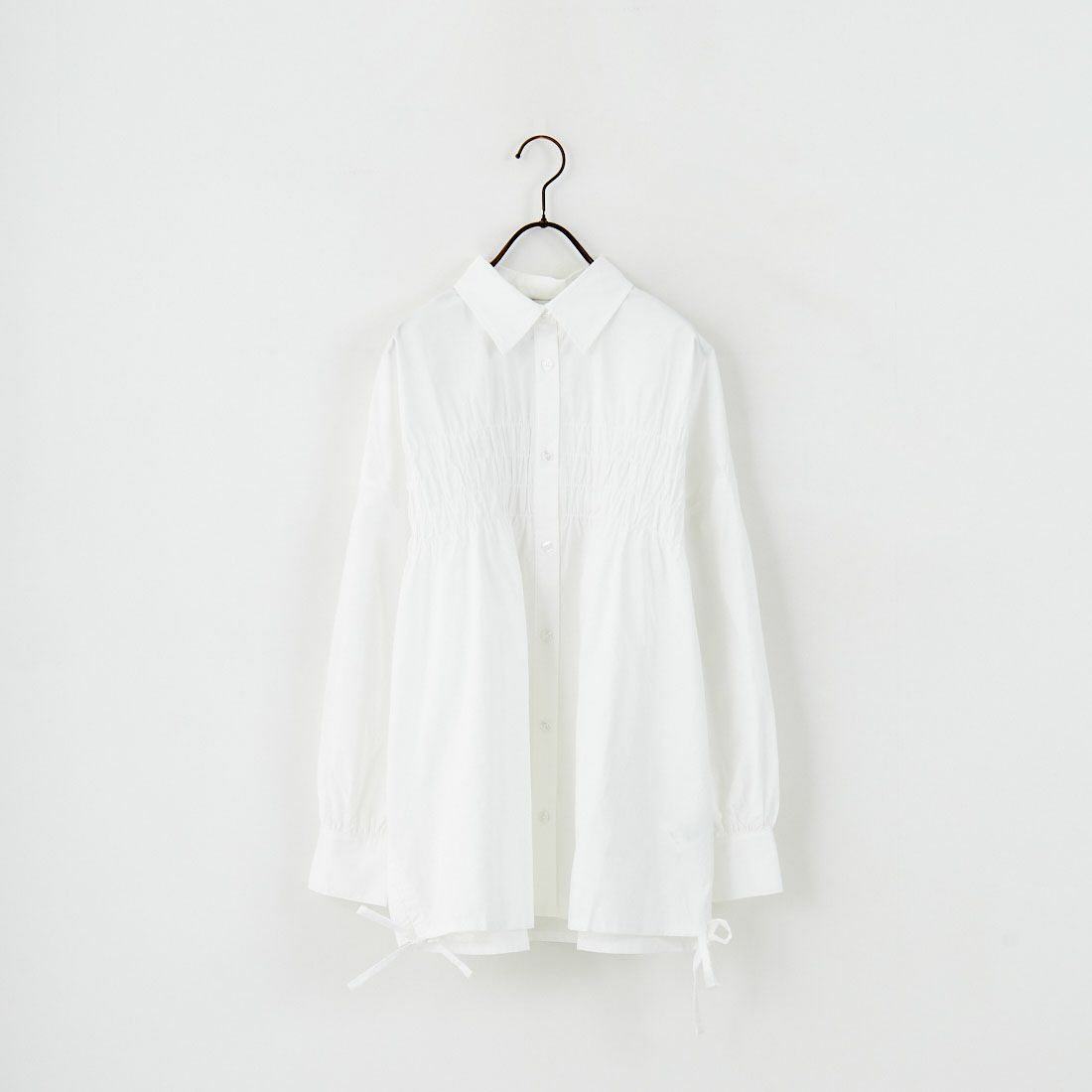 Jf Ready Made [ジェイエフレディメイド] シャーリングデザインシャツ [3104303] 101 ﾎﾜｲﾄ