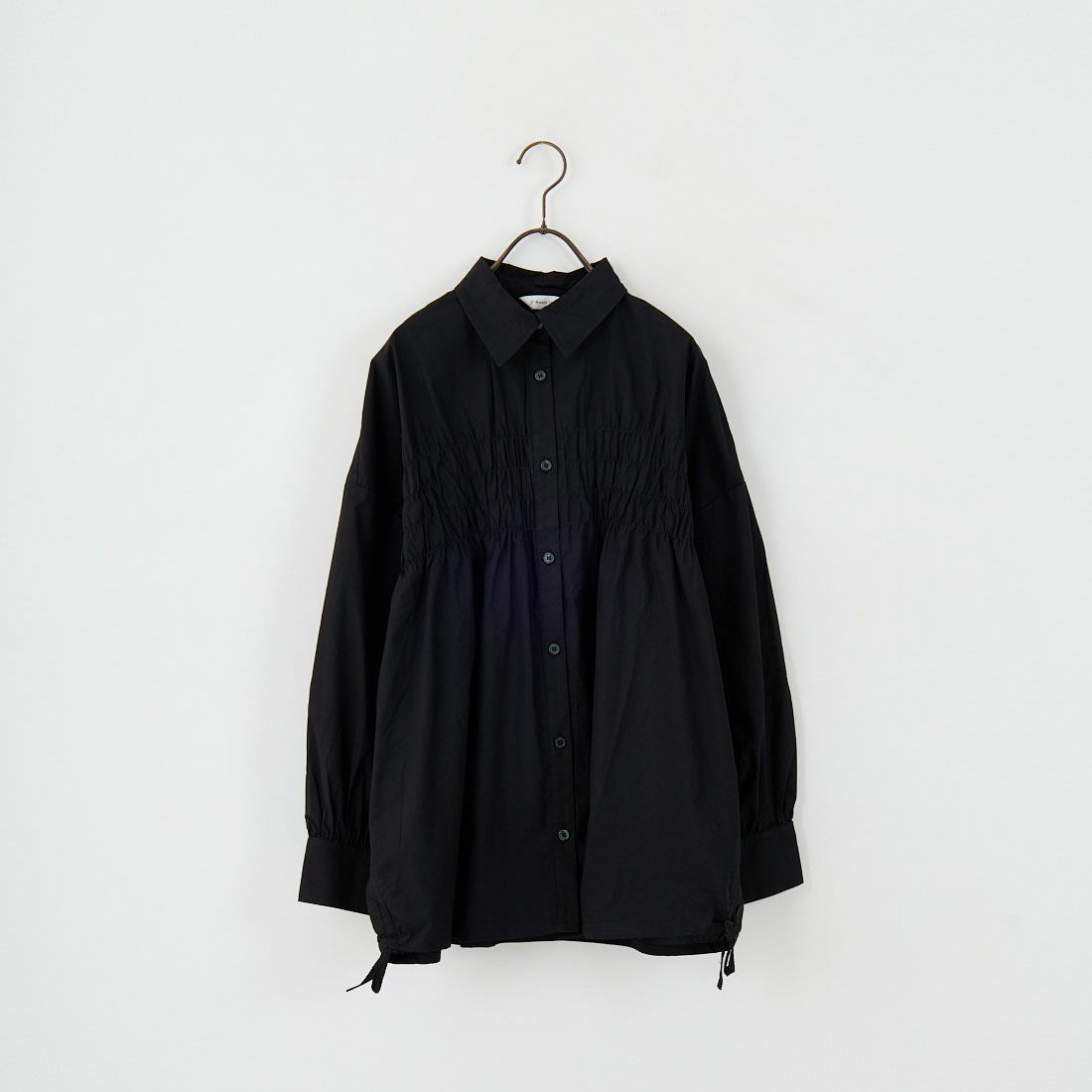 Jf Ready Made [ジェイエフレディメイド] シャーリングデザインシャツ [3104303] 801 ﾌﾞﾗｯｸ