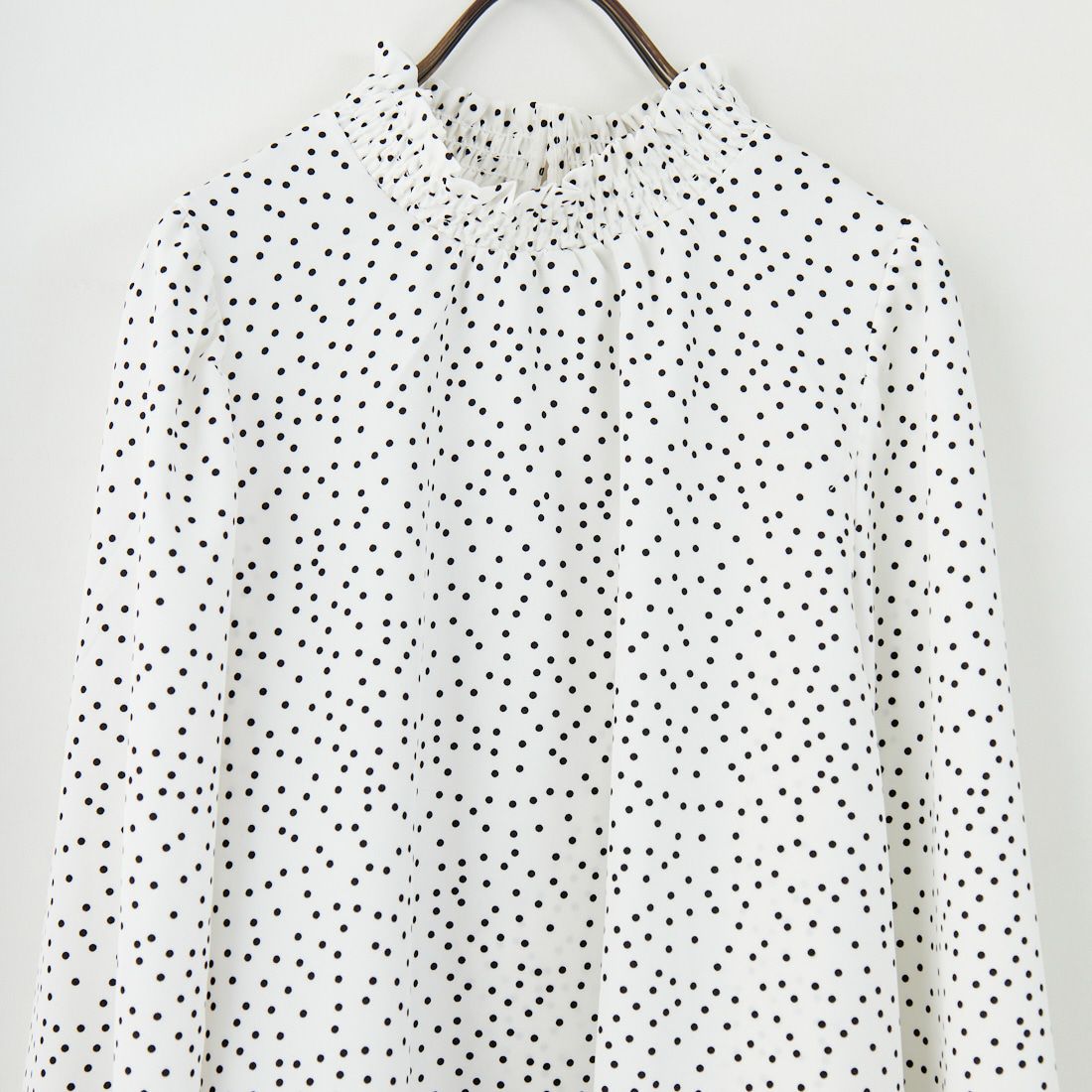 Jf Ready Made [ジェイエフレディメイド] シャーリングネック アソートブラウス [3104301] 188 ｼﾛ/ｸﾛ