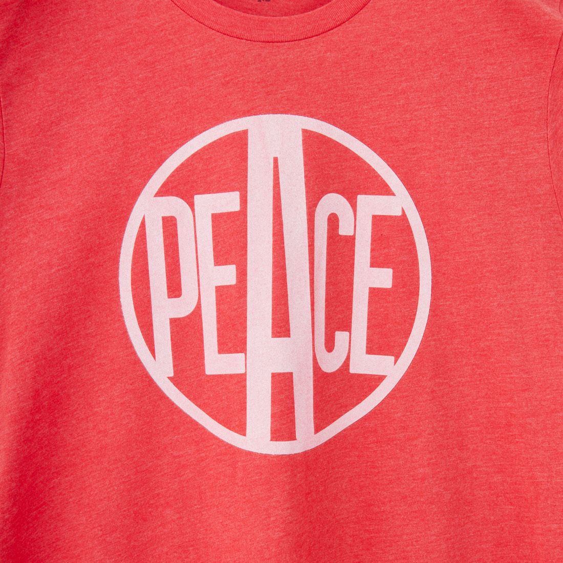 BLUESCENTRIC [ブルースセントリック] ウッドストック ピースロゴTシャツ [BLC1100014] H.RED