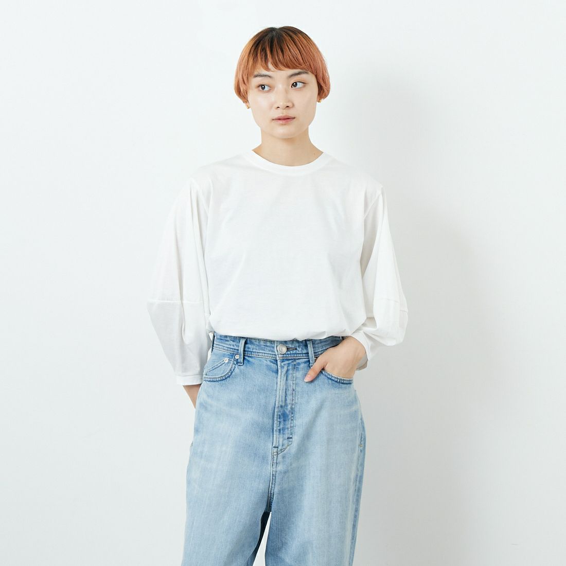101 ﾎﾜｲﾄ&&モデル身長：160cm 着用サイズ：F&&