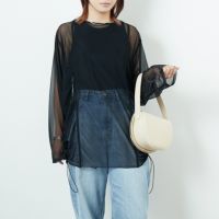 ﾌﾞﾗｯｸ&&モデル身長：167cm 着用サイズ：F&&