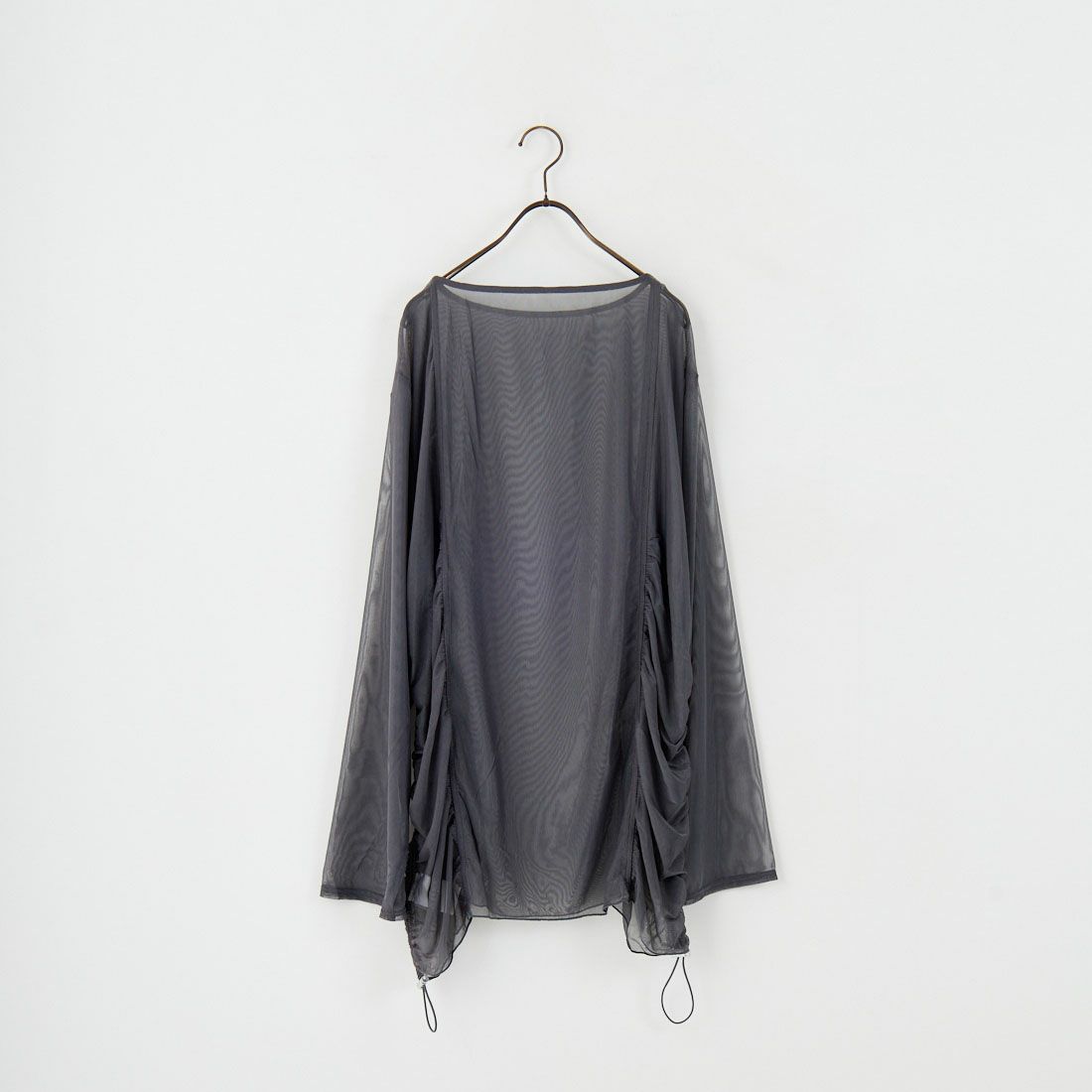 &g'aime [アンジェム] サイドギャザーシアーチュニック [98810-67100] ﾁｬｺｰﾙ