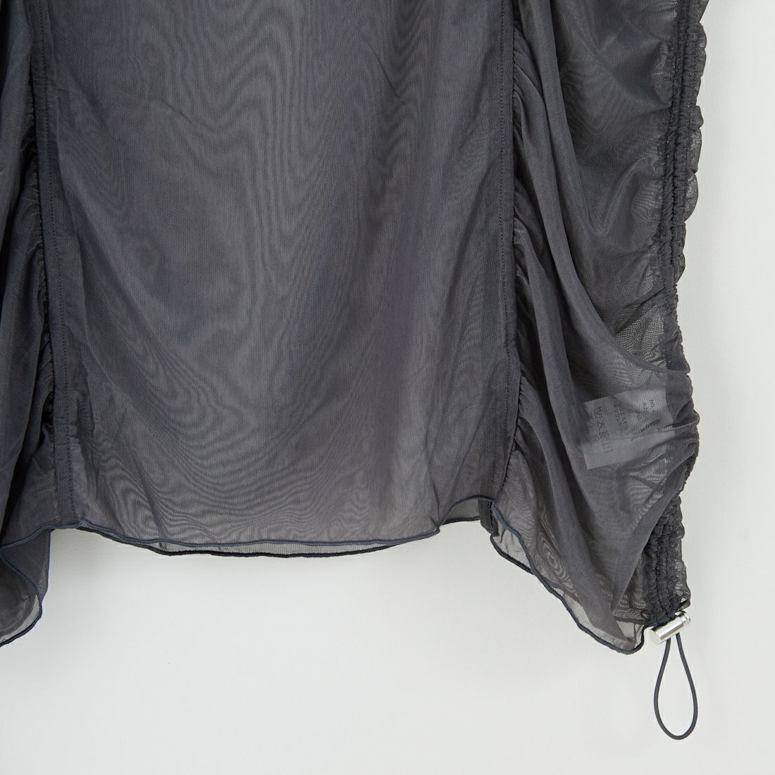 &g'aime [アンジェム] サイドギャザーシアーチュニック [98810-67100] ﾁｬｺｰﾙ