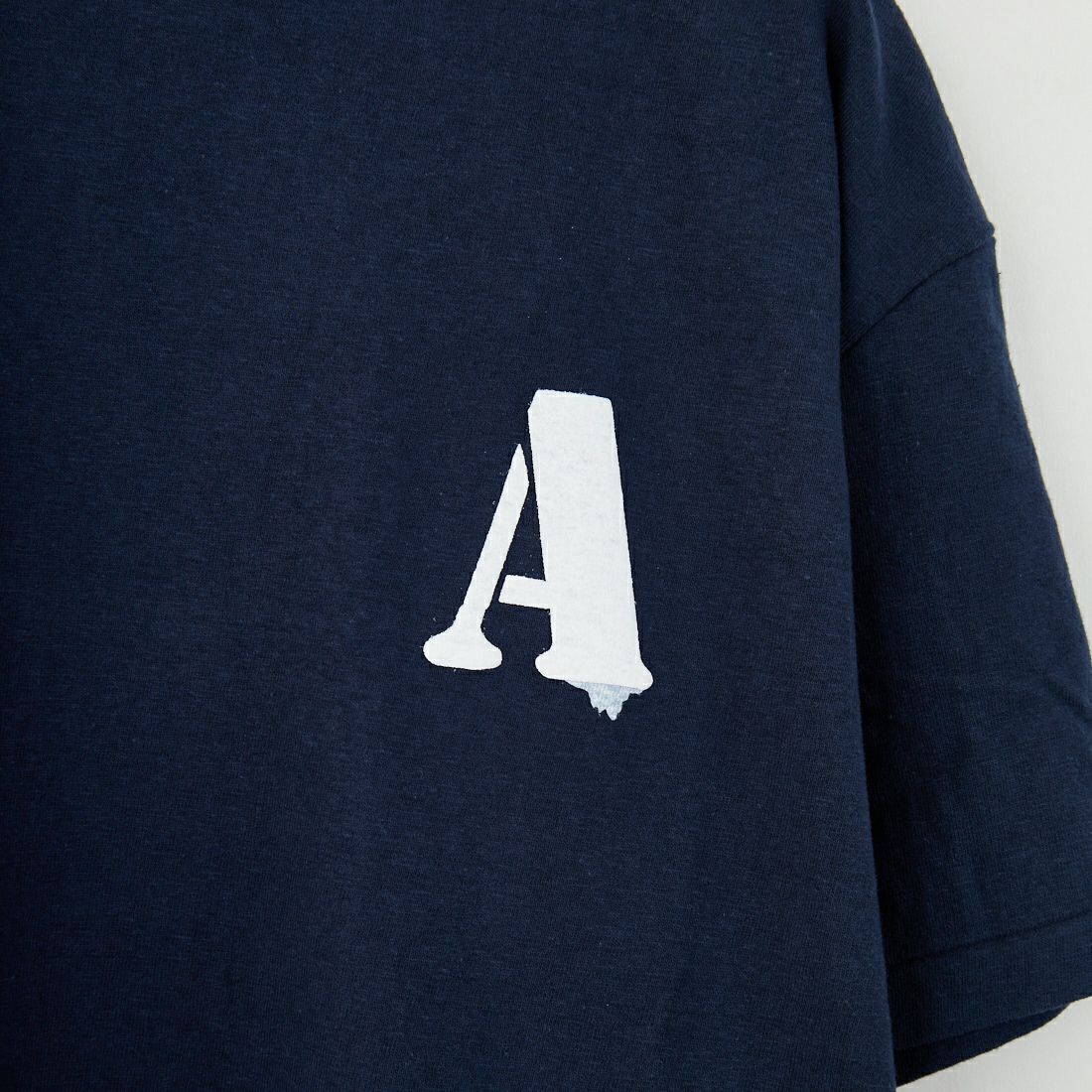 Americana [アメリカーナ] ラフィー丸胴 プリントTシャツ [BRF-750A-1] Dﾈｲﾋﾞｰ