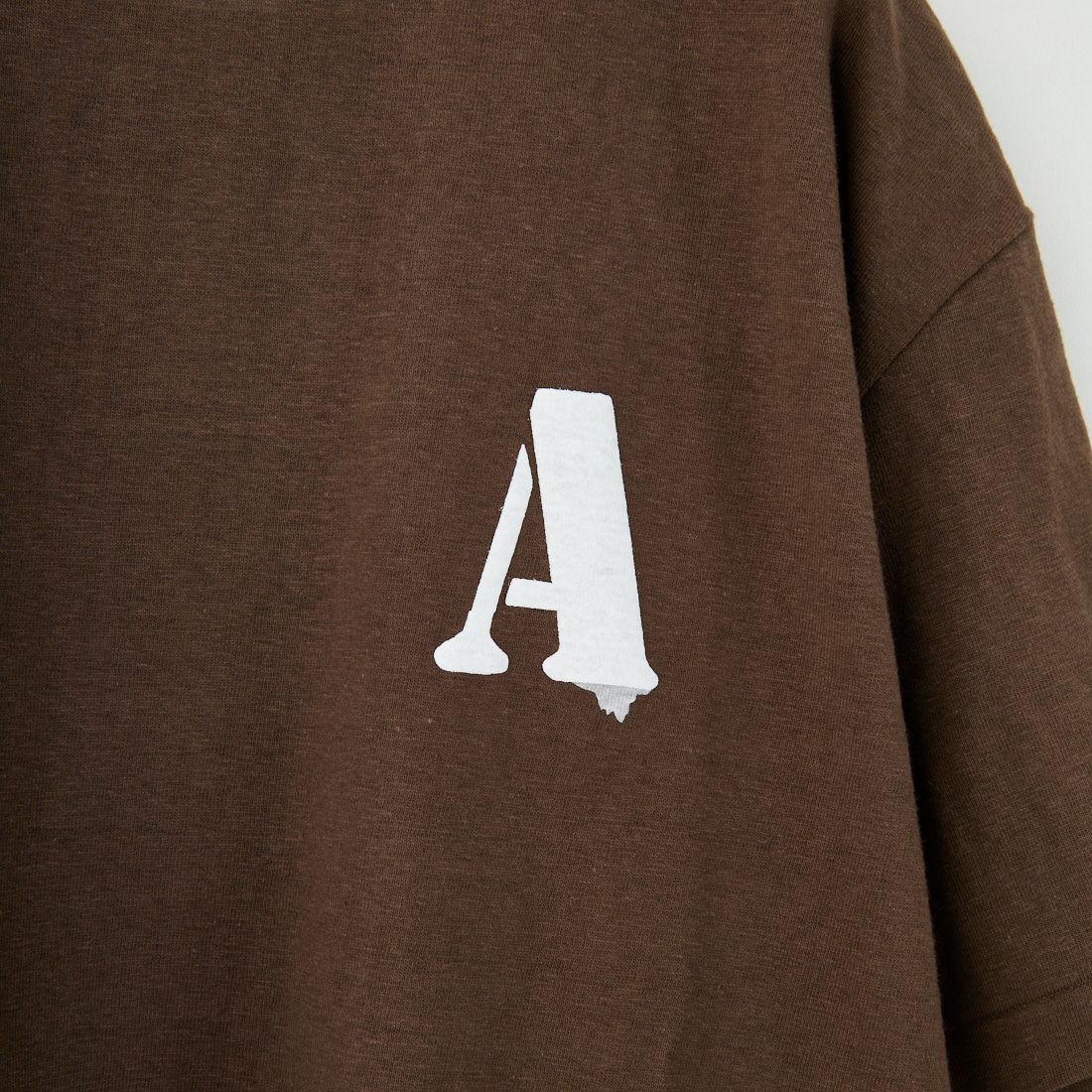 Americana [アメリカーナ] ラフィー丸胴 プリントTシャツ [BRF-750A-1] Dﾌﾞﾗｳﾝ