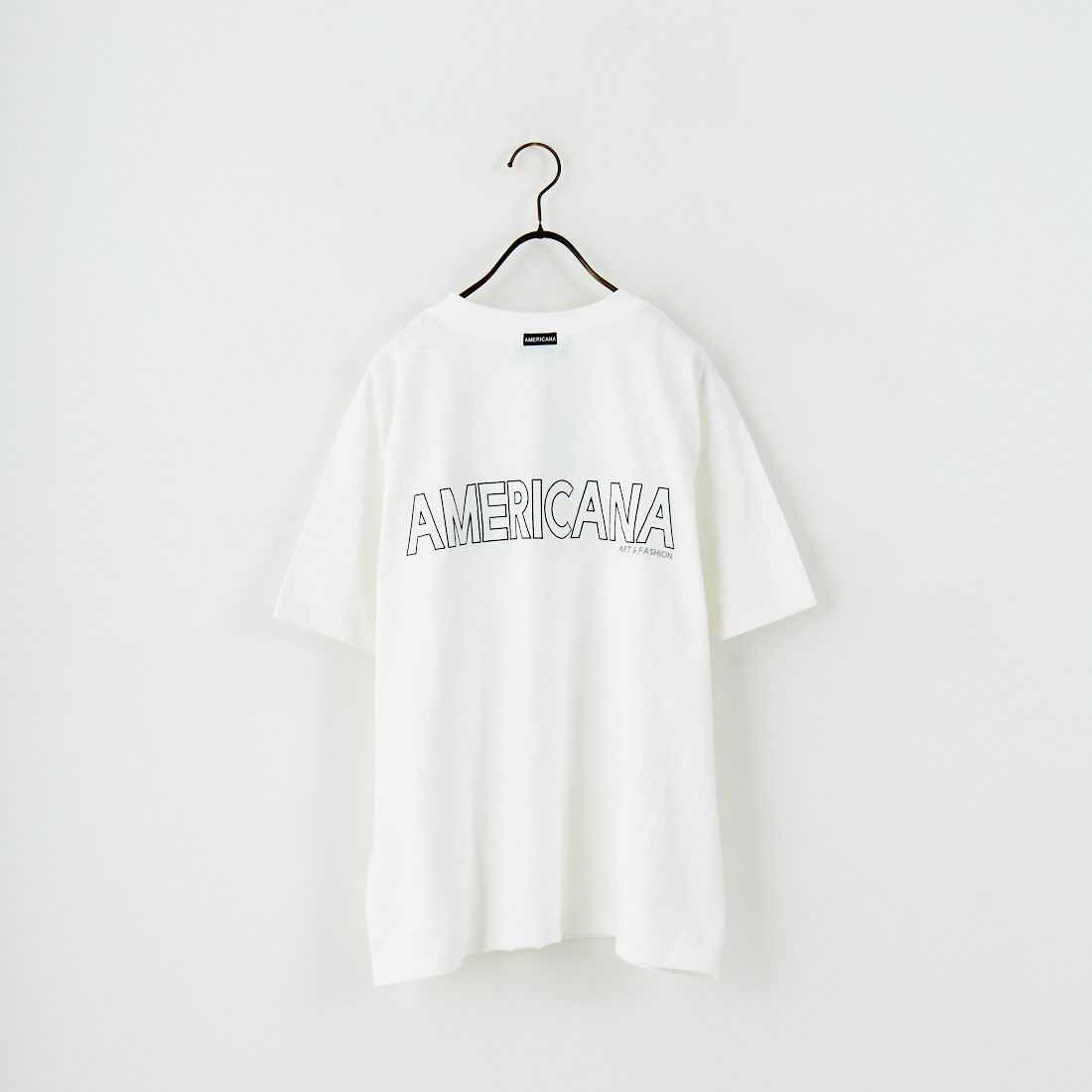 Americana [アメリカーナ] ラフィー丸胴 プリントTシャツ [BRF-750A-1] ﾎﾜｲﾄ