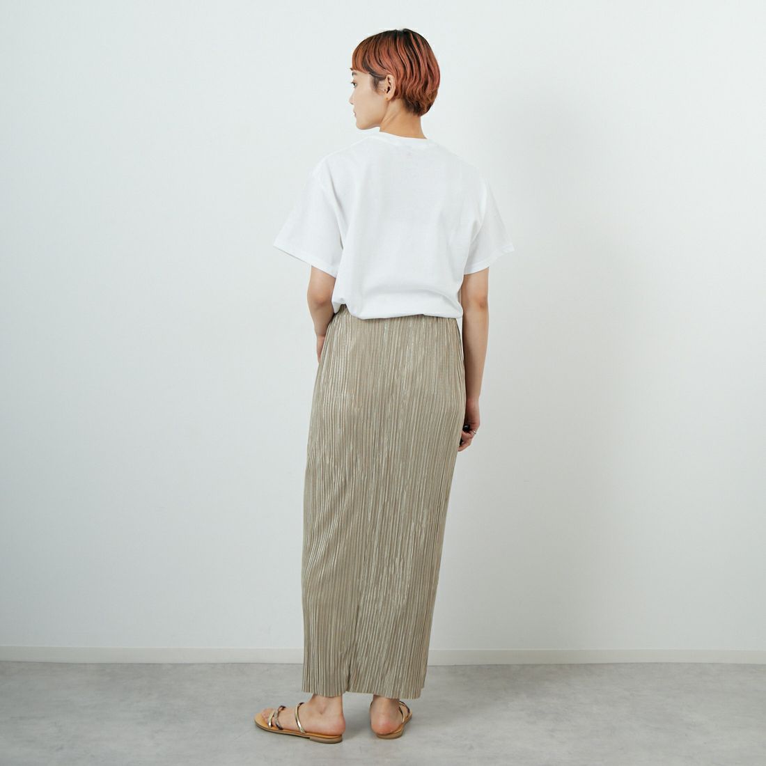 BLUESCENTRIC [ブルースセントリック] ピンクフロイド グラフィックTシャツ [BLC110094000] WHITE &&モデル身長：160cm 着用サイズ：M&&