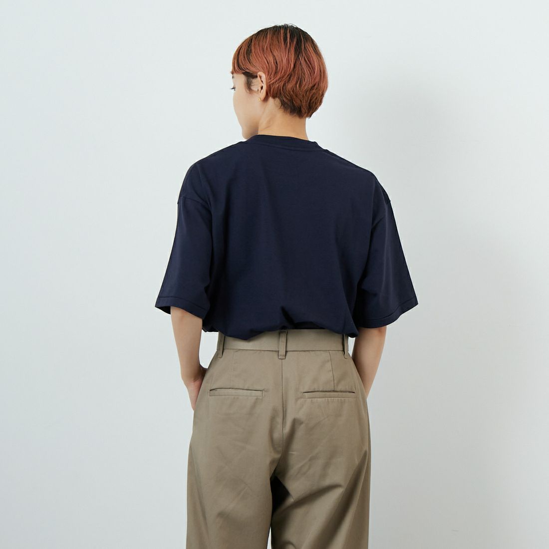 SCREEN STARS [スクリーンスターズ] フォトプリントTシャツ [2522-SSIN2] B NAVY &&モデル身長：160cm 着用サイズ：F&&