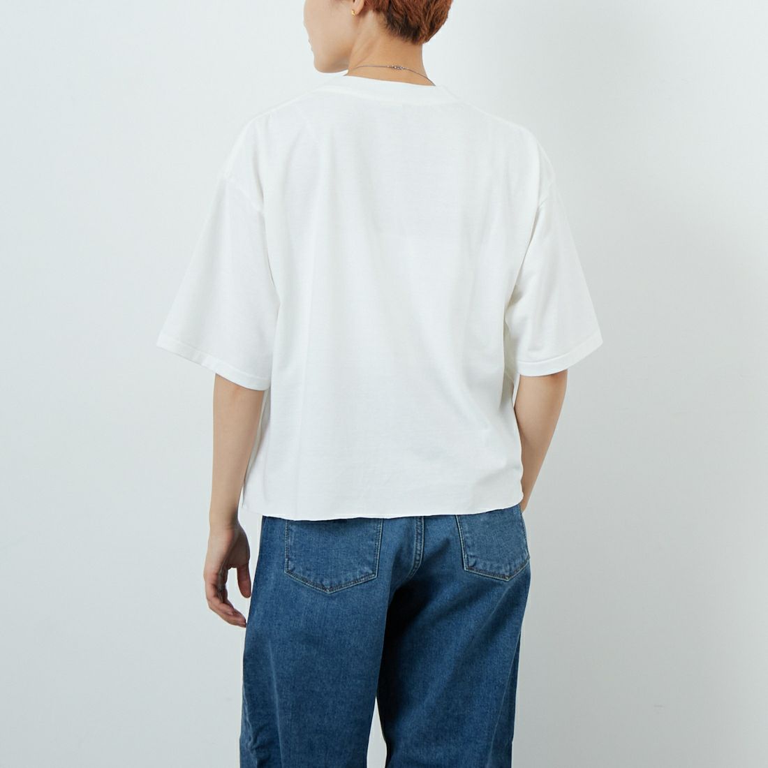 SCREEN STARS [スクリーンスターズ] フォトプリントTシャツ [2522-SSIN2] A WHITE &&モデル身長：160cm 着用サイズ：F&&