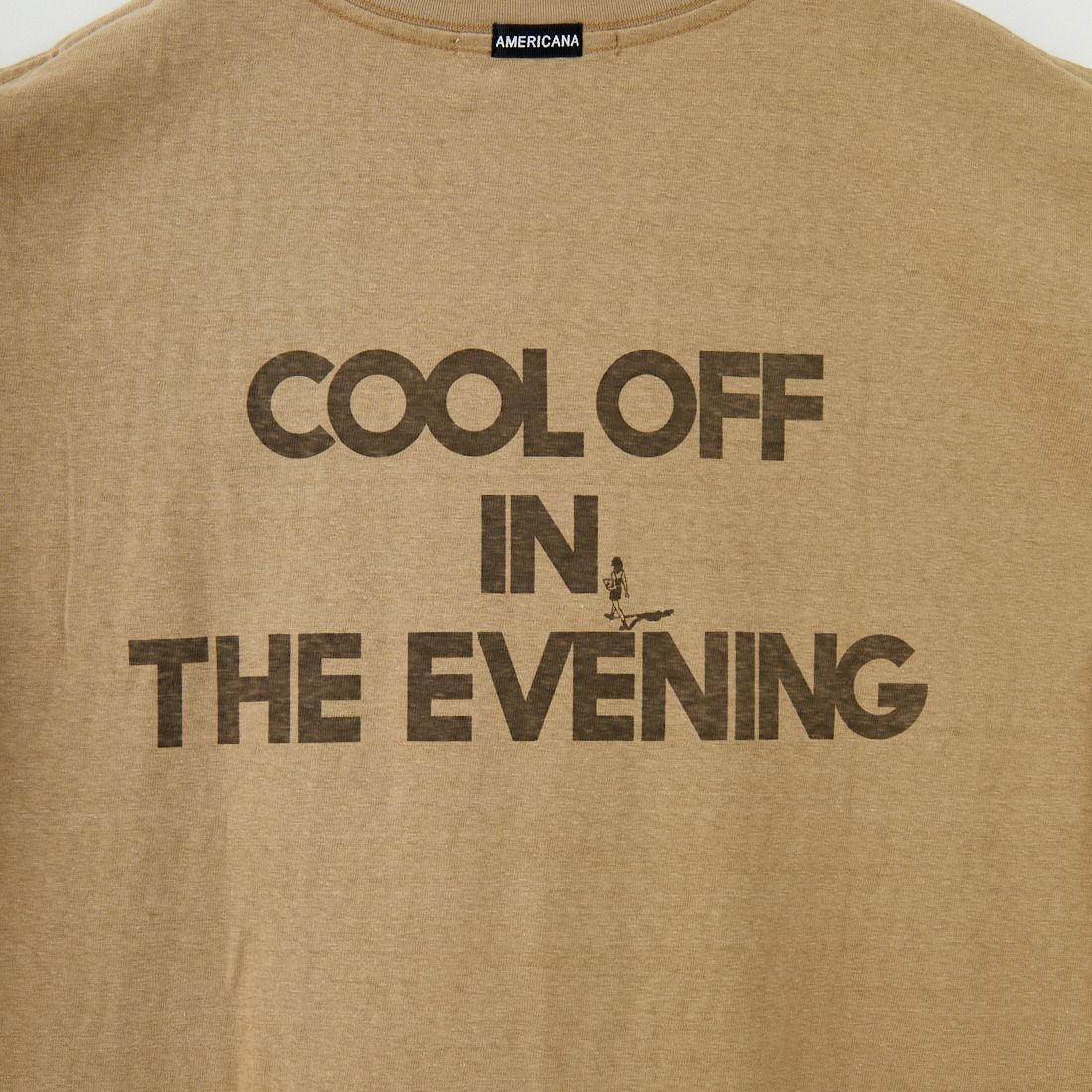 Americana [アメリカーナ] ラフィー丸胴 プリントTシャツ [BRF-750A-5] ﾍﾞｰｼﾞｭ