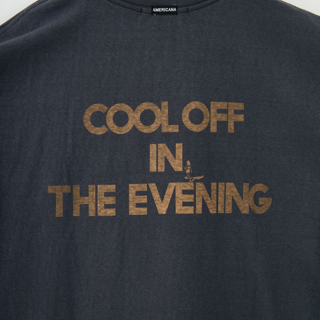 Americana [アメリカーナ] ラフィー丸胴 プリントTシャツ [BRF-750A-5] ｽﾐｸﾛ