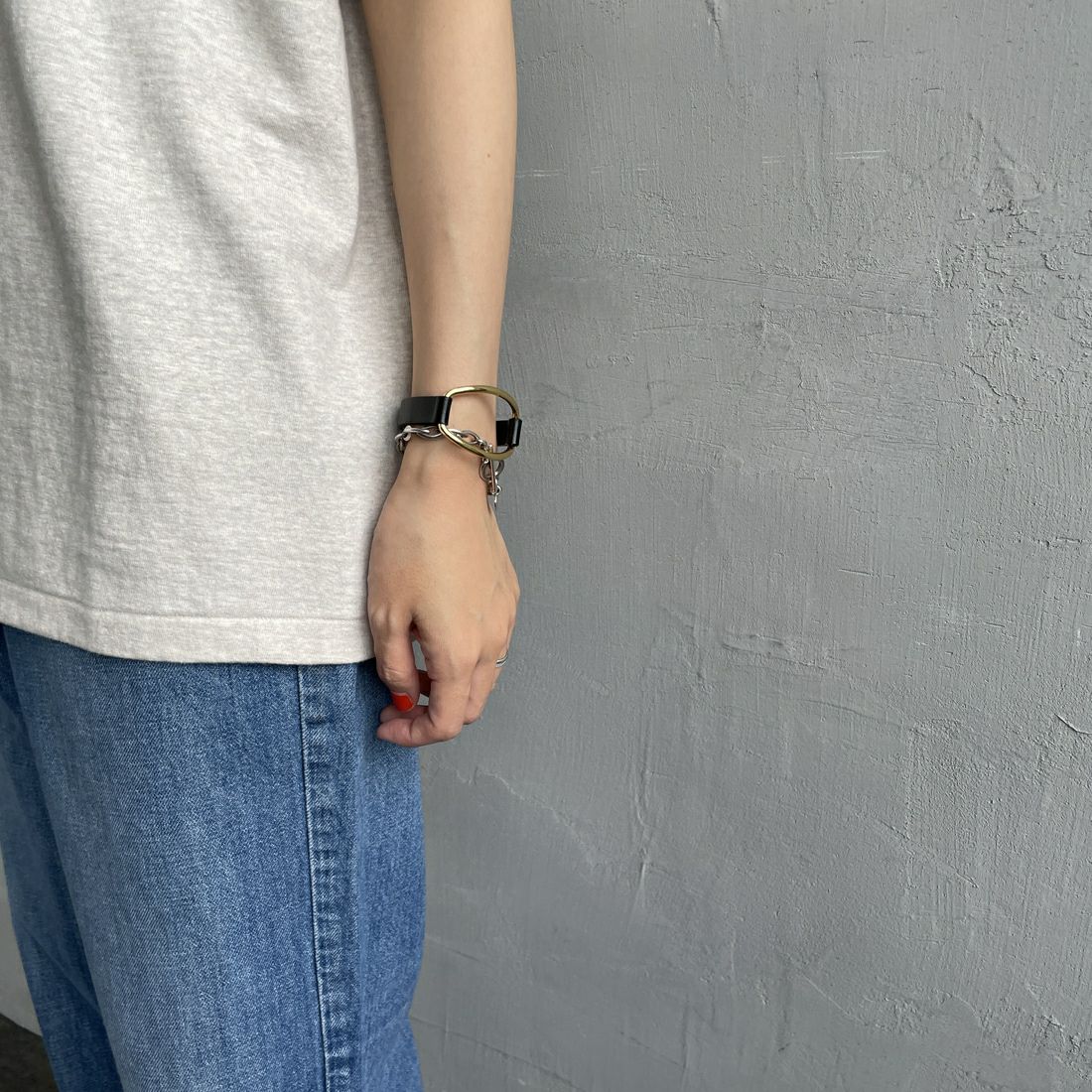 Americana [アメリカーナ] ラフィー丸胴 プリントTシャツ [BRF-750A-5] ｵｰﾄﾐｰﾙ &&モデル身長：160cm 着用サイズ：ONE SIZE&&