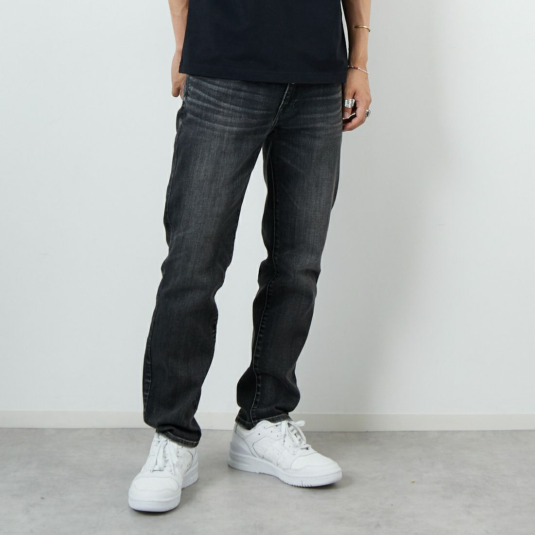 BLACK USED&&モデル身長：179cm 着用サイズ：32&&