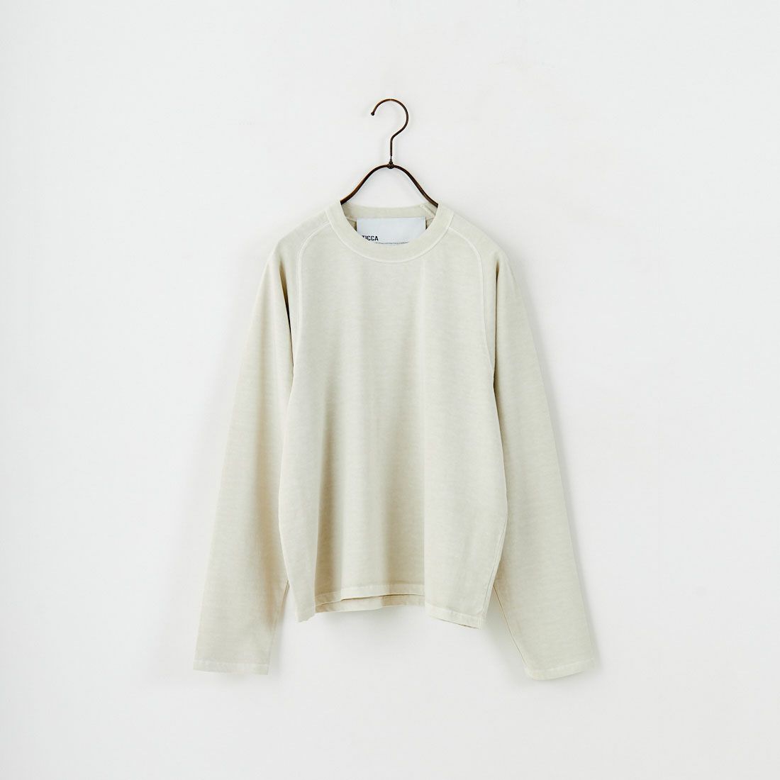 TICCA [ティッカ] エンブブロイダリーロングTシャツ [TBEA-283] BEIGE