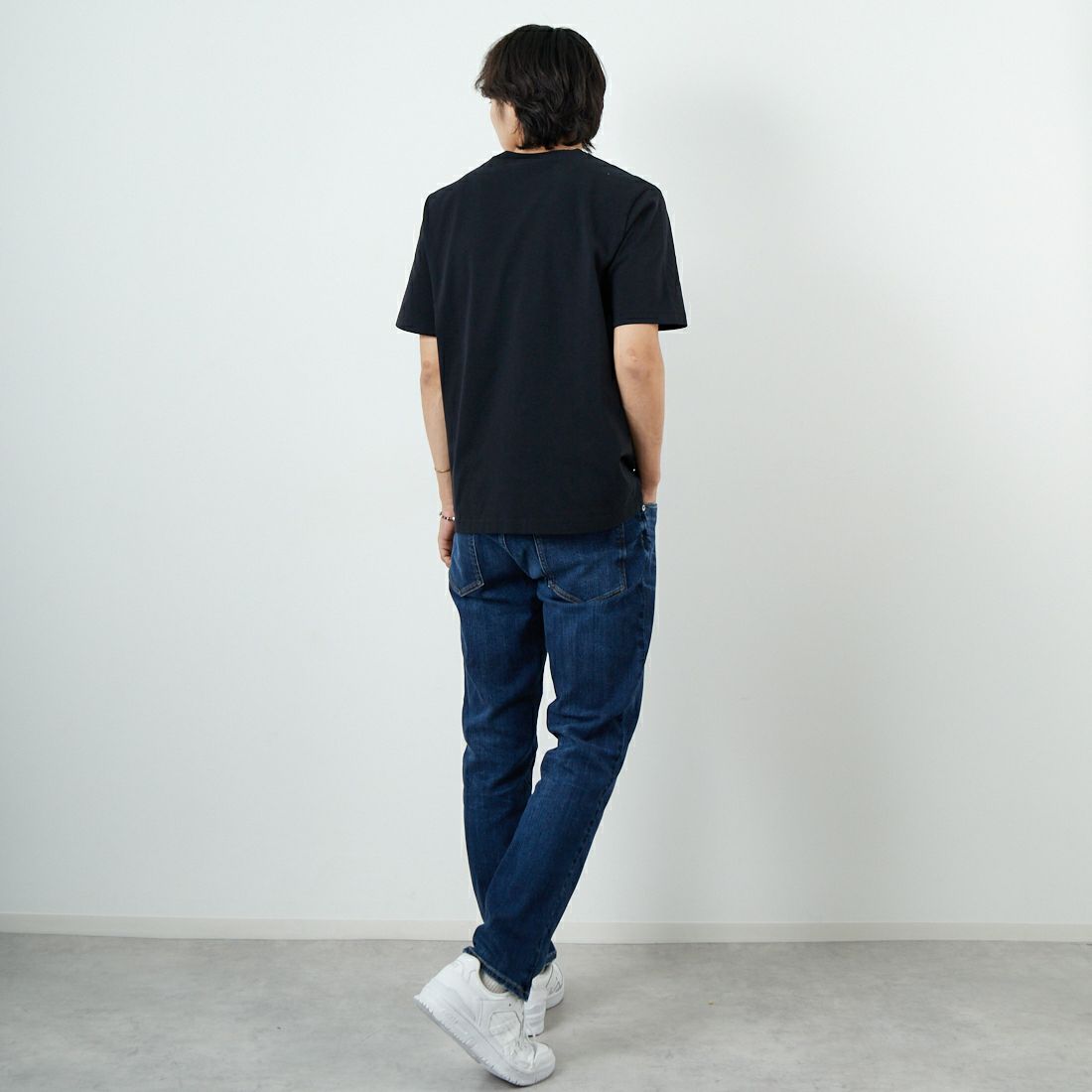 RED CARD TOKYO [レッドカード トーキョー] Rhythm+ イージースリムテーパードパンツ [26M93301KVD] K-VINT DK &&モデル身長：179cm 着用サイズ：32&&