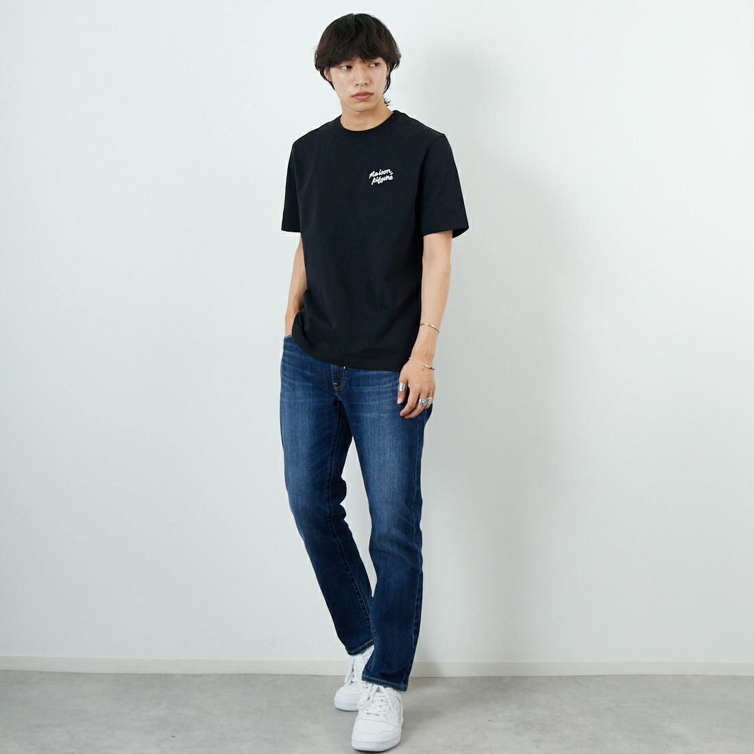 RED CARD TOKYO [レッドカード トーキョー] Rhythm+ イージースリムテーパードパンツ [26M93301KVD] K-VINT DK &&モデル身長：179cm 着用サイズ：32&&