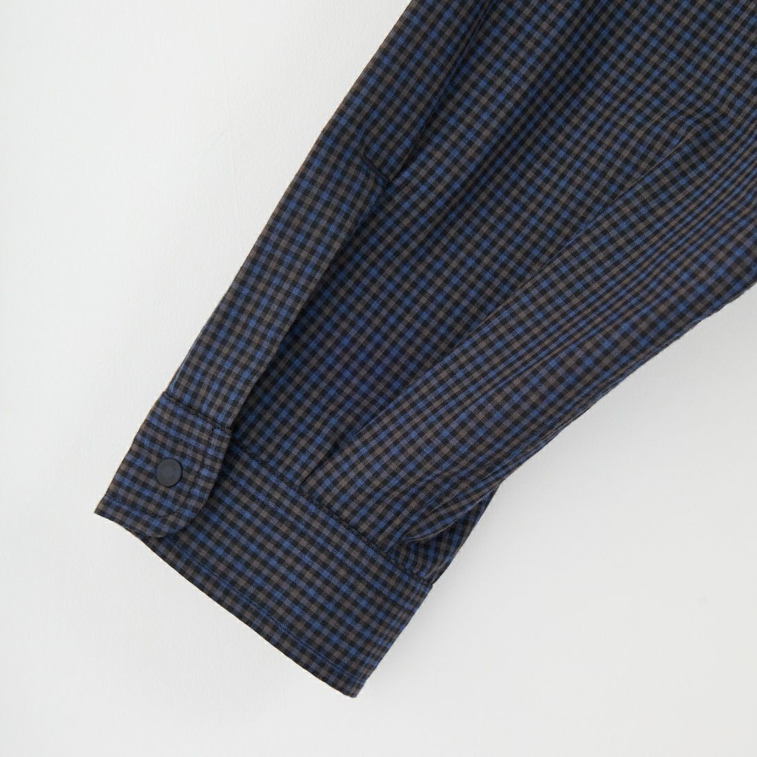 DANTON [ダントン] ドットボタン レギュラーカラー チェックロングスリーブシャツ [DT-B0391PPU] NAVY CHECK