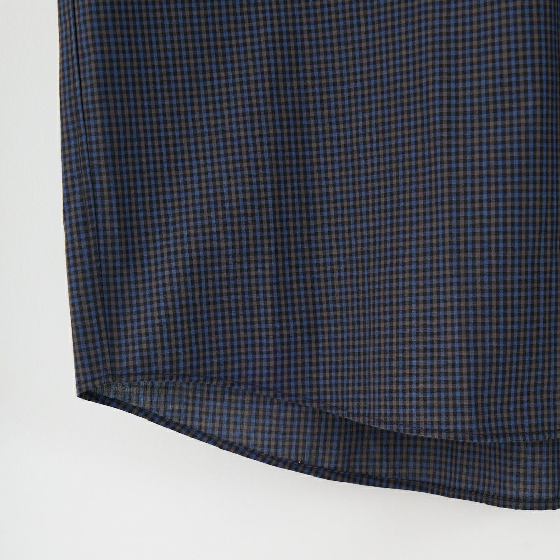DANTON [ダントン] ドットボタン レギュラーカラー チェックロングスリーブシャツ [DT-B0391PPU] NAVY CHECK