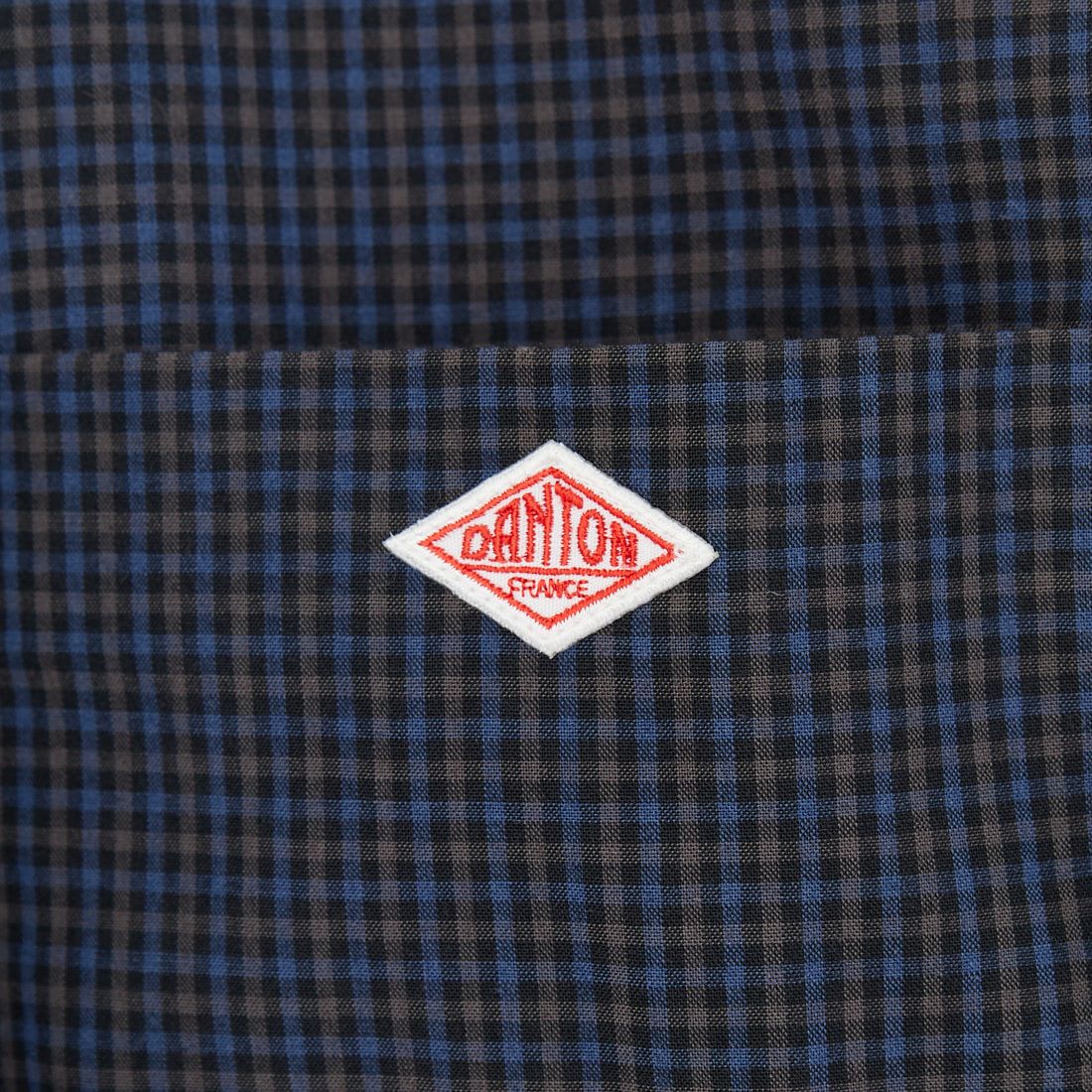DANTON [ダントン] ドットボタン レギュラーカラー チェックロングスリーブシャツ [DT-B0391PPU] NAVY CHECK