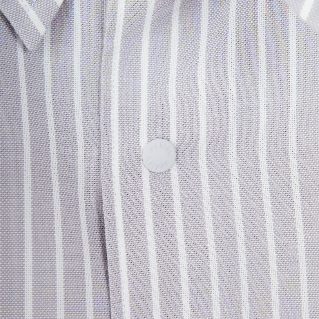 DANTON [ダントン] ドットボタン レギュラーカラー ストライプロングスリーブシャツ [DT-B0391POD] GRY/WHT ST