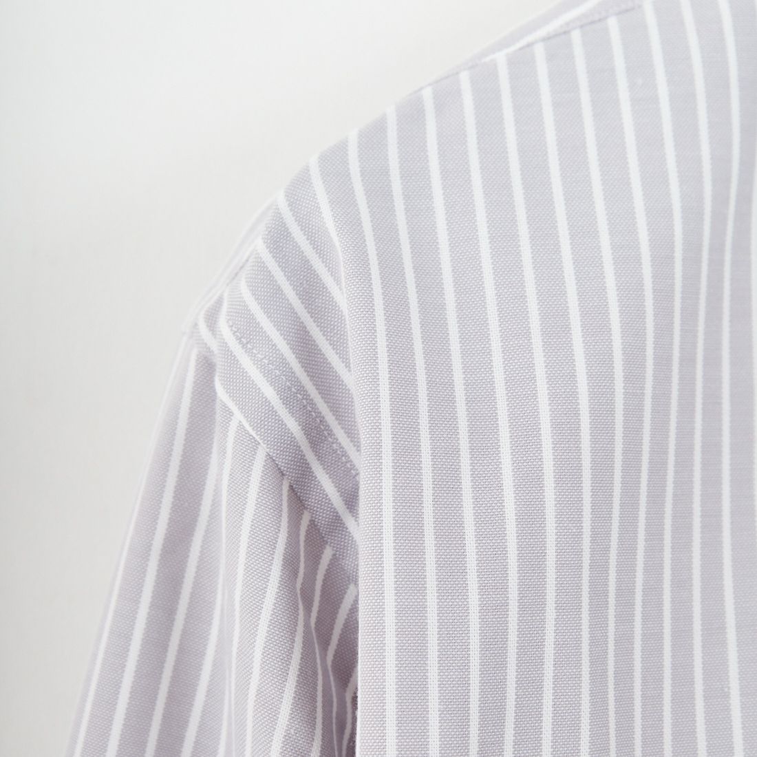 DANTON [ダントン] ドットボタン レギュラーカラー ストライプロングスリーブシャツ [DT-B0391POD] GRY/WHT ST