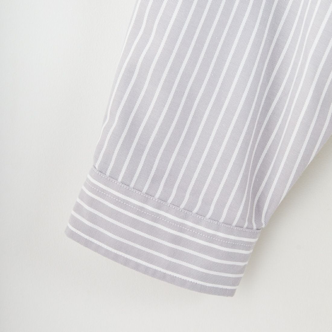 DANTON [ダントン] ドットボタン レギュラーカラー ストライプロングスリーブシャツ [DT-B0391POD] GRY/WHT ST