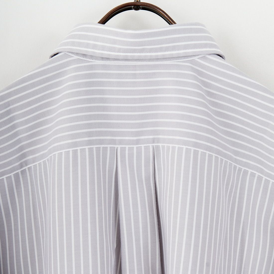 DANTON [ダントン] ドットボタン レギュラーカラー ストライプロングスリーブシャツ [DT-B0391POD] GRY/WHT ST