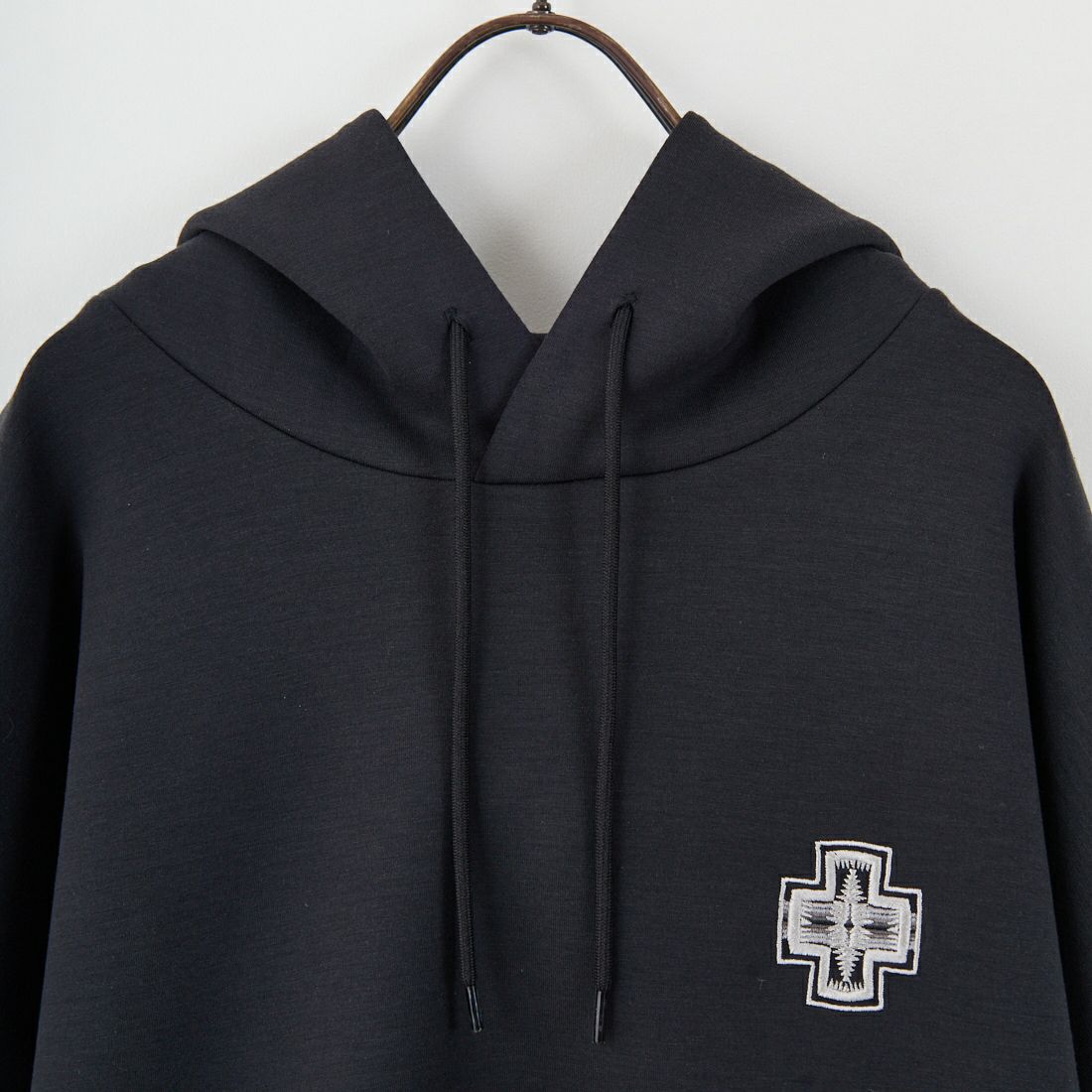 PENDLETON [ペンドルトン] 別注 ネイティブ柄 ダンボールニット スウェットパーカー [5475-1224-JF] BLACK