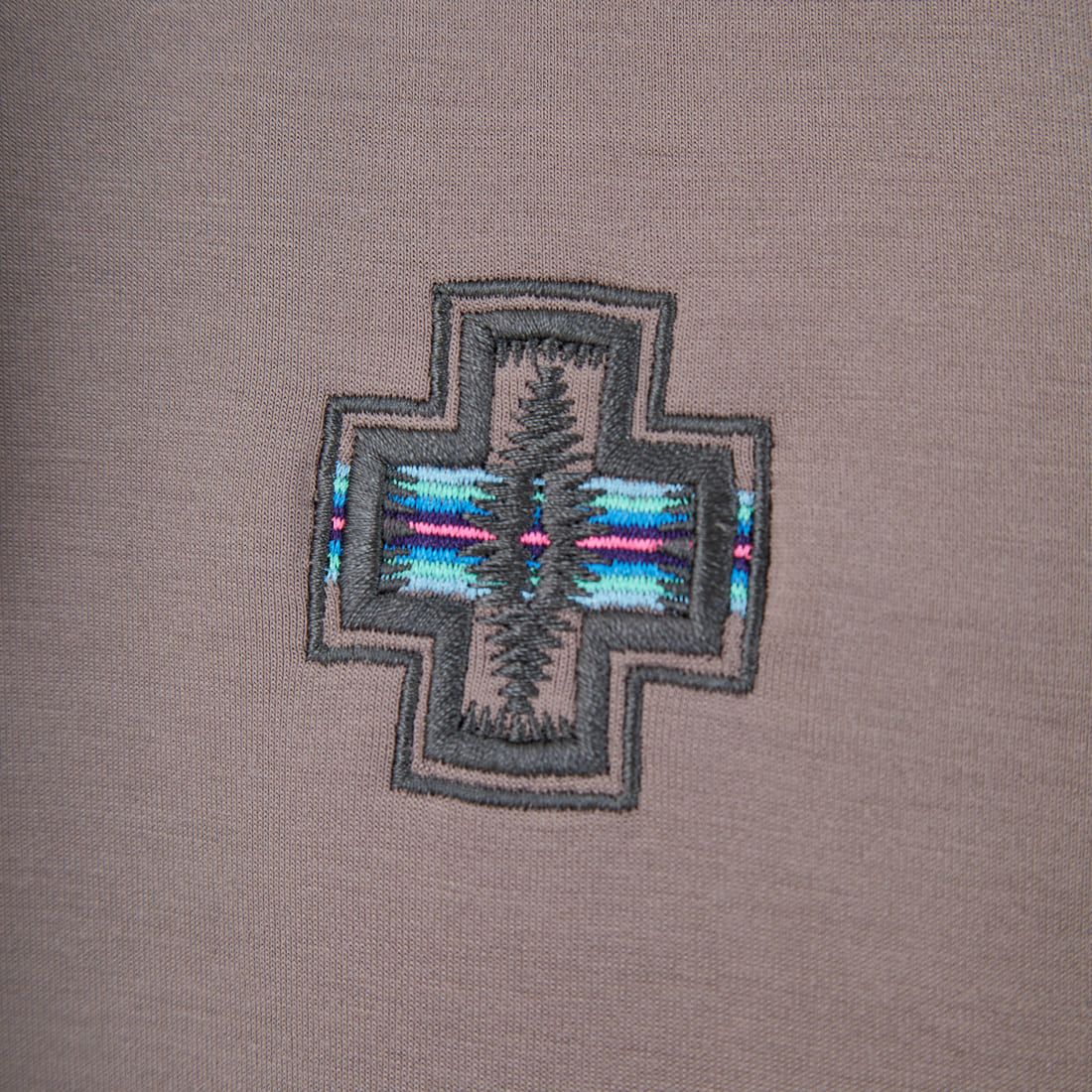 PENDLETON [ペンドルトン] 別注 ネイティブ柄 ダンボールニット スウェットパーカー [5475-1224-JF] GREIGE