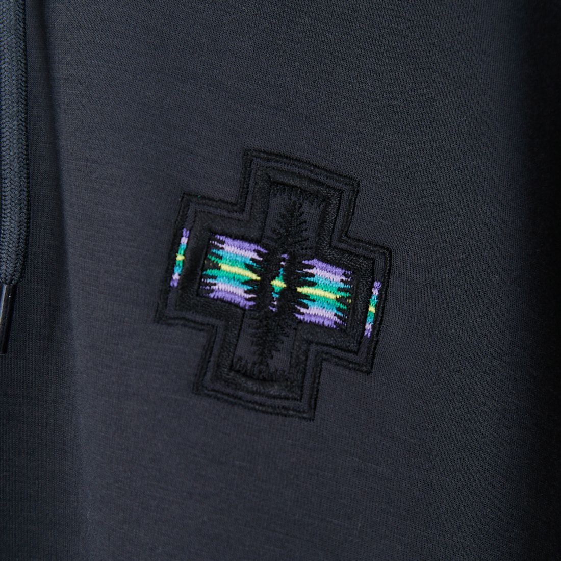 PENDLETON [ペンドルトン] 別注 ネイティブ柄 ダンボールニット スウェットパーカー [5475-1224-JF] CHARCOAL