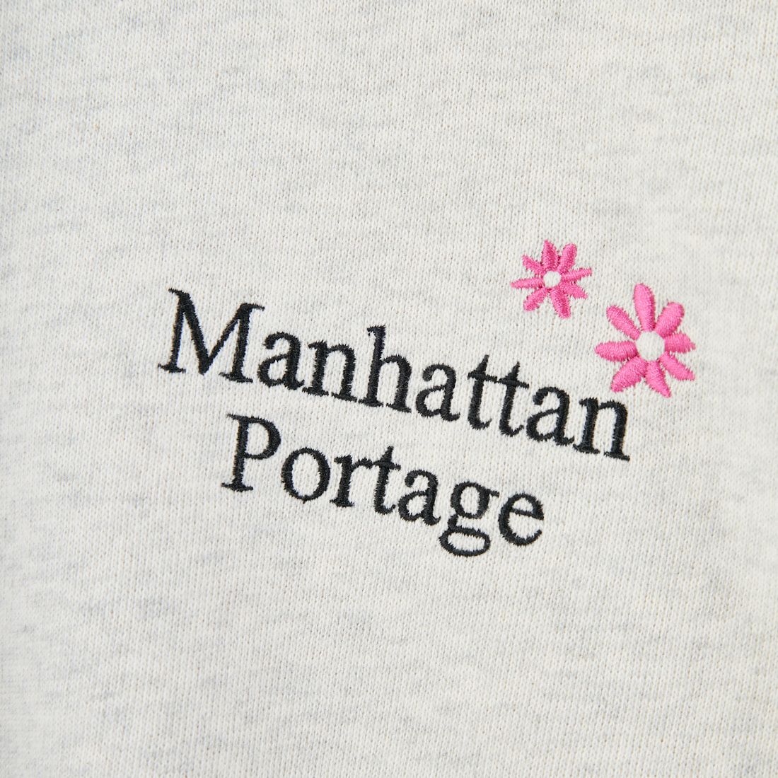 MANHATTAN PORTAGE [マンハッタンポーテージ] 別注 バックフラワープリント クルーネックスウェット [25FWMP-IN74-JF] OATMEAL