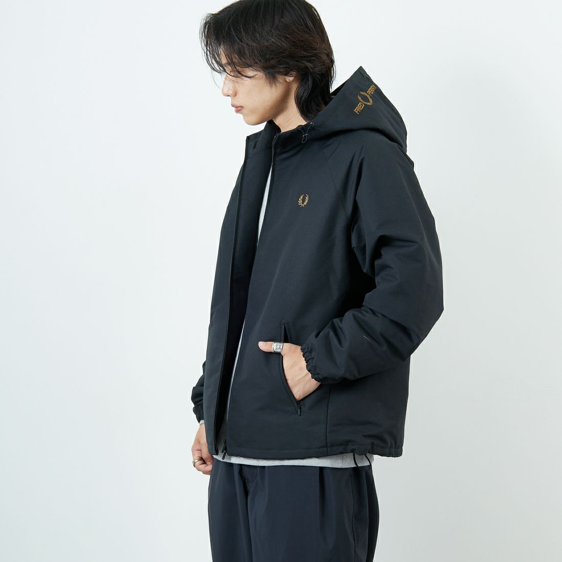 BLK/SHADED&&モデル身長：179cm 着用サイズ：L&&