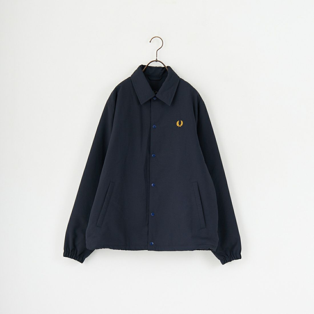FRED PERRY [フレッドペリー] 別注 パデッドボタンスルージャケット [FPM-25A-23JF] NVY/HONEYC