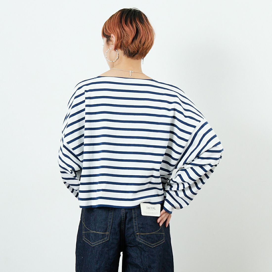 Le minor [ルミノア] ロングスリーブバスクTシャツ [20JG18304] WMR &&モデル身長：160cm 着用サイズ：F&&
